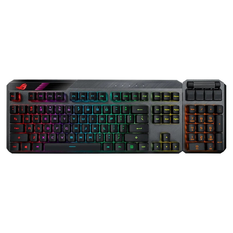 Asus MA02 ROG Claymore II Wireless Modular Mechanical Gaming Keyboard - Black - لوحة مفاتيح